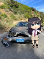 1984_Mazda_RX-7 Car_crash Latigo_Canyon_Road Tomoko_Kuroki edit // 1512x2016 // 3.1MB